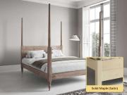 solid maple 4 poster bed frame by get laid beds