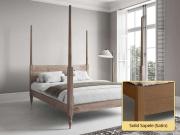 solid sapele four poster wooden bed moroccan design by get laid beds
