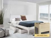 solid maple platform four poster bed by get laid beds
