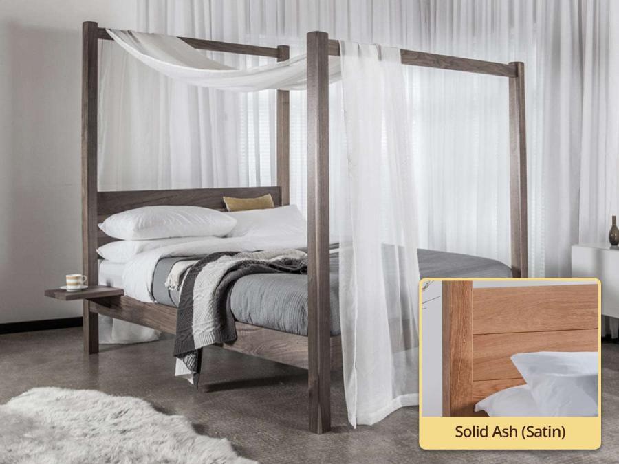 solid ash four poster bed frame new forest design by get laid beds
