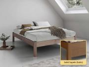 solid sapele platform bed