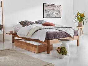 get laid beds wooden platform bed solid oak
