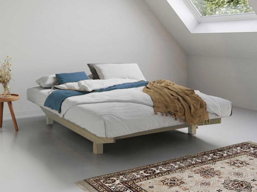 shoreditch bed no headboard grey wash finish