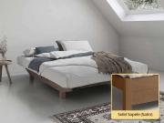 solid sapele shoreditch bed no headboard