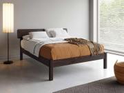 black wooden deco bed